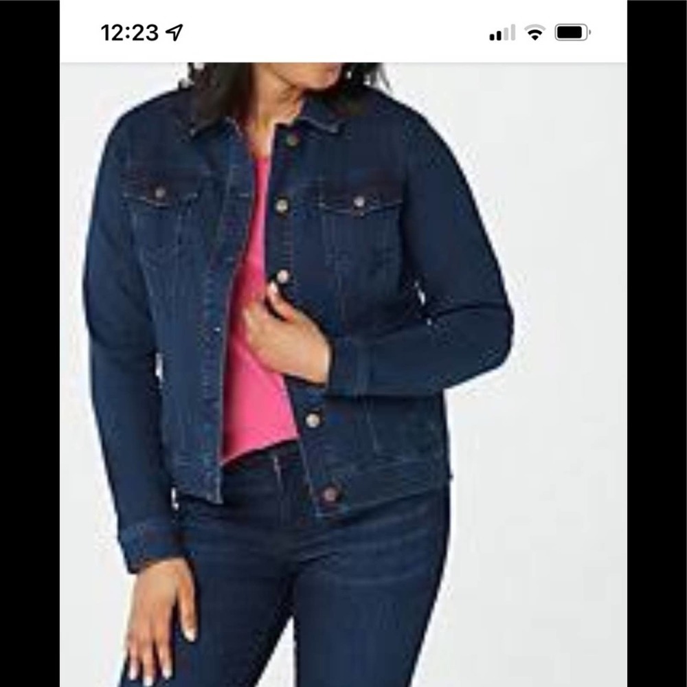 Brand new Isaac Mizrahi live blue jeans Jacket/coat .